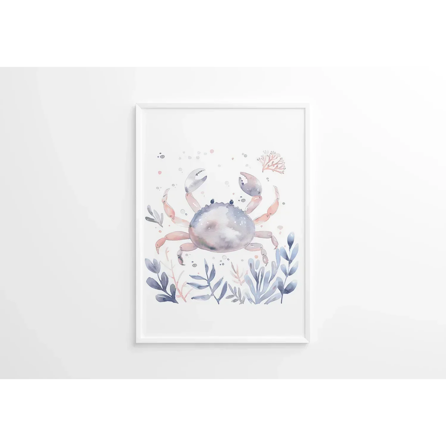Blue Crab Nursery Wall Art Print - Print