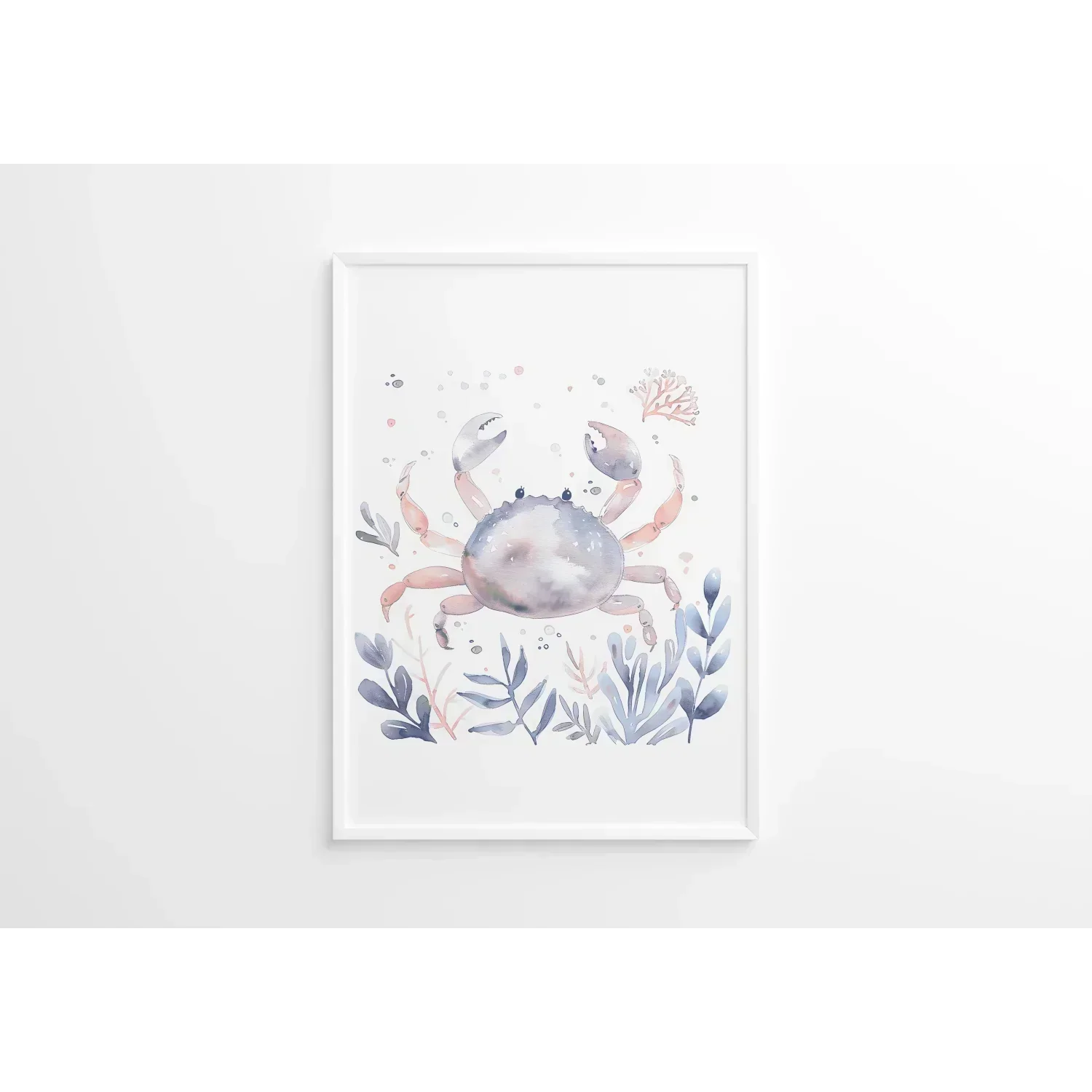 Blue Crab Nursery Wall Art Print - Print