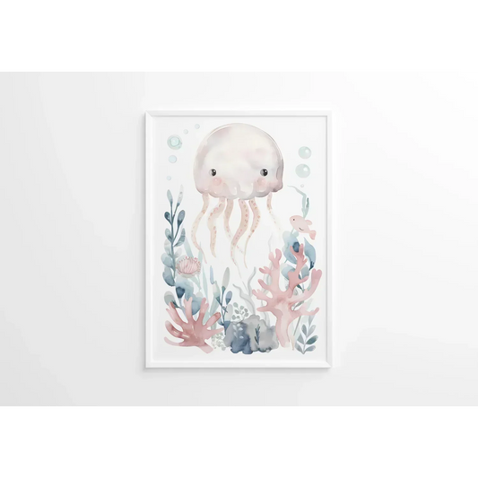 Octopus Nursery Wall Art Print - Print