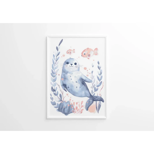 Seal Nursery Wall Art Print - Print